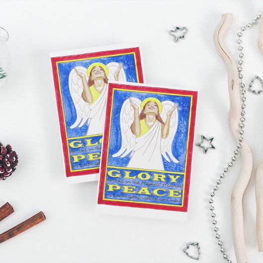 Angel Glory naar het Inspirerend Briefkaart van Go