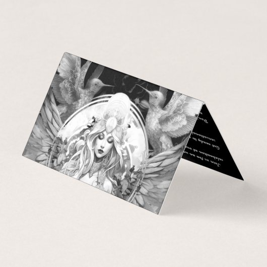 Angel Goddess Vie Célébration d'anniversaire Invit (Back)