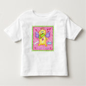 Angel Golden Yellow Dog met scheen Kinder Shirts (Voorkant)
