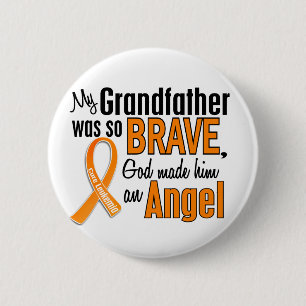 Angel Grandfather Leukemia Ronde Button 5,7 Cm