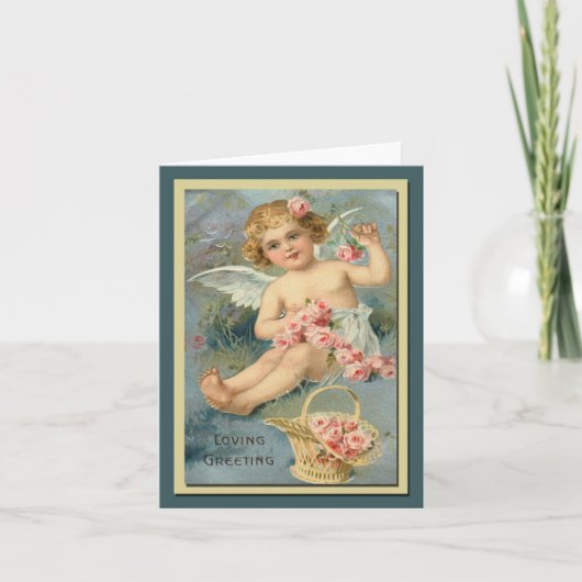 Angel Greetings Cute Floral Kaart (Voorkant)