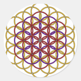 Angel Grid-Collectie Ronde Sticker