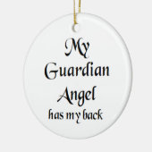 angel guardian has back keramisch ornament (Links)