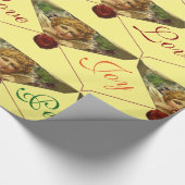 ANGEL HART RODE WAX SEAL Love Peace Joy Cadeaupapier (Hoek)