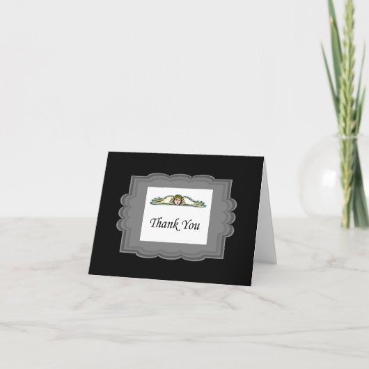 Angel - Hartelijk dank - Kaart met grijze rand (Voorkant)