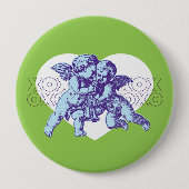 Angel Heart Button Blue/Paars/Green (Voorkant)