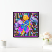 ANGEL HEART CARRÉ WALL HORLOGE (Maison)