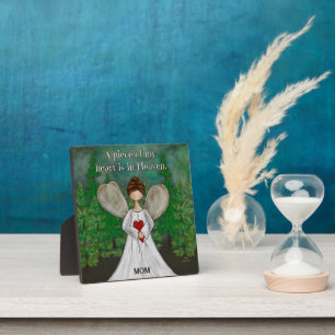 Angel Heart In Heaven Remembrance Aangepaste naam Fotoplaat