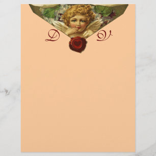 ANGEL HEART WAX SEAL Monogram roze
