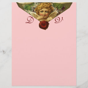 ANGEL HEART WAX SEAL Monogram roze