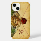 ANGEL HEART WAX SEAL PARCHMENT Monogram Case-Mate iPhone Case (Achterkant)
