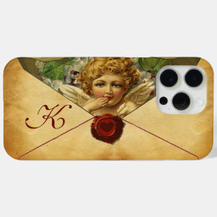 ANGEL HEART WAX SEAL PARCHMENT Monogram iPhone 15 Pro Max Hoesje