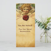 ANGEL HEART WAX SEAL PARCHMENT MONOGRAM KAART (Staand voorkant)