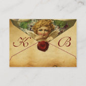 ANGEL HEART WAX SEAL PARCHMENT Monogram Visitekaartje (Achterkant)