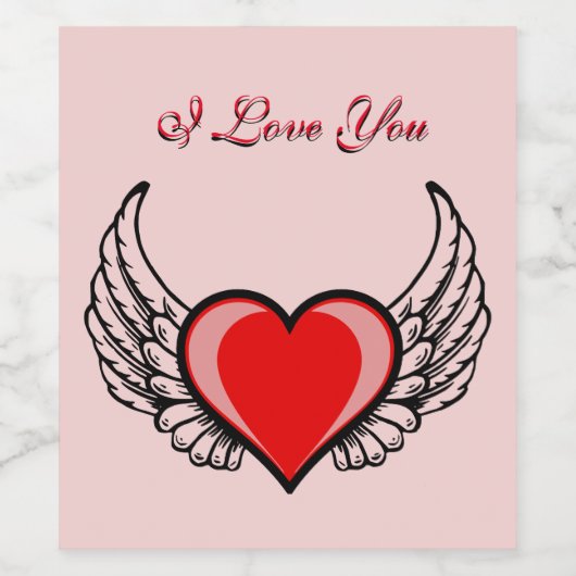 Angel Heart Wijn Etiket (Enkel label)