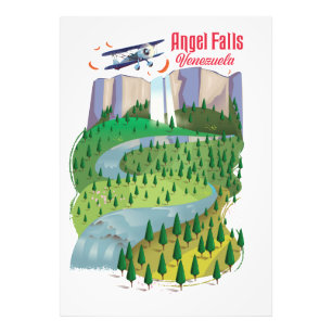 Angel Herfsten Venezuela Foto Afdruk