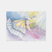 Angel Holding Bird Fleece Blanket Deken (Voorkant (Horizontaal))