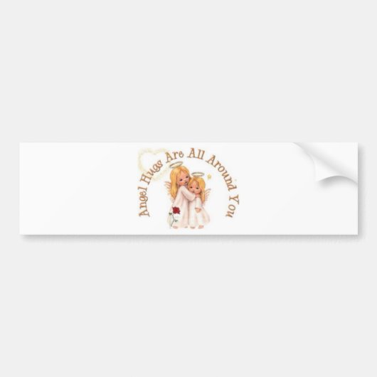 Angel Hugs Bumpersticker (Voorkant)