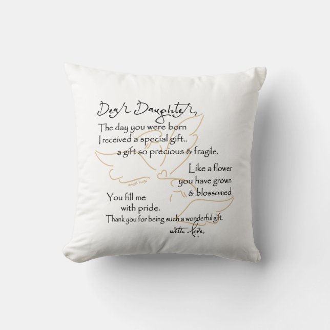 Angel Hugs coussin pour fille (Recto)