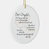 Angel Hugs Ornament voor Dochter (Rechts)