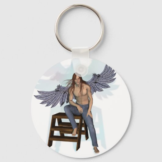 Angel in Blue Jeans Sleutelhanger (Voorkant)