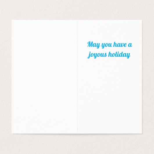 Angel in Blue Speelt Muziek voor onze zielen Kaart (Binnenkant ongevouwen)