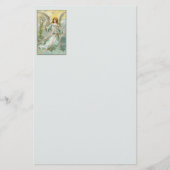 Angel in Blue Stationery Briefpapier (Voorkant)