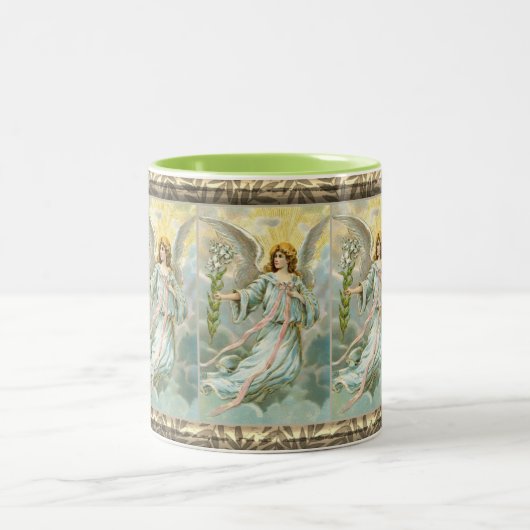 Angel in Blue Two-Tone Coffee Mok (Center)