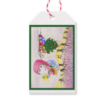 Angel in Bossen cadeau label