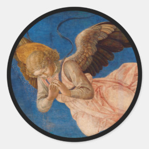 Angel in de hemel ronde sticker