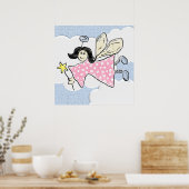 Angel in de wolken 3 Dimensional Poster (Keuken)