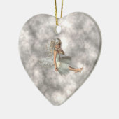 Angel in de wolken keramisch ornament (Links)