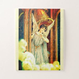 Angel in een oorlogskunst legpuzzel