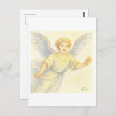 Angel in flight with a smile briefkaart (Voorkant / Achterkant)