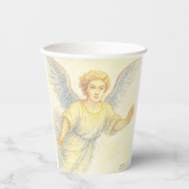 Angel in flight with a smile papieren bekers