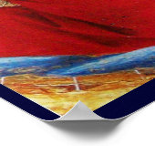 ANGEL IN GOUD RED EN BLUE POSTER (Hoek)