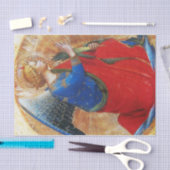 ANGEL IN GOUD RED EN BLUE TISSUEPAPIER (Craft)