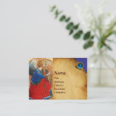 ANGEL IN GOUD RED EN BLUE VISITEKAARTJE (Staand voorkant)