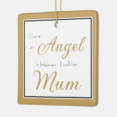 Angel in Heaven Mum Memorial Keramisch Ornament (Links)