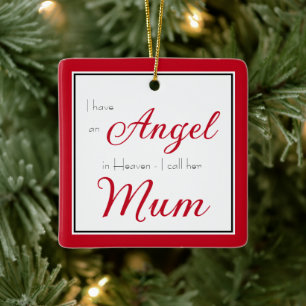 Angel in Heaven Mum Memorial Keramisch Ornament