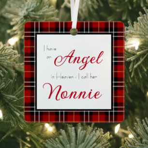 Angel in Heaven Nonnie Memorial Foto Metalen Ornament