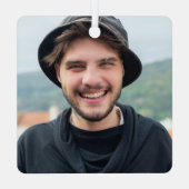 Angel in Heaven Son Memorial Foto Metal Ornament (Achterkant)