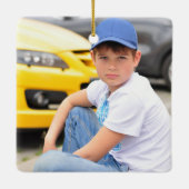 Angel in Heaven Son Memorial Keramisch Ornament (Achterkant)