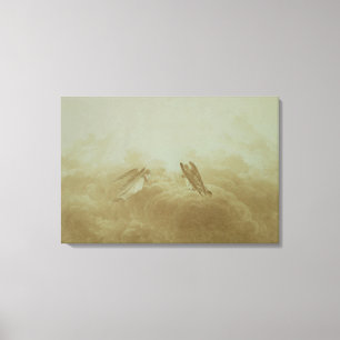 Angel in Prayer, c.1826-34 Canvas Afdruk