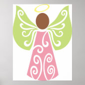 Angel in roze Poster (Voorkant)