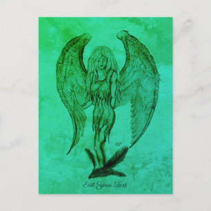 Angel in Tattoo Style Briefkaart