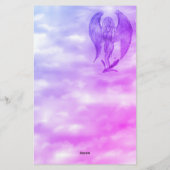 Angel in Tattoo Style Briefpapier (Achterkant)