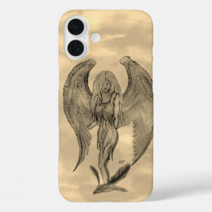 Angel in Tattoo Style iPhone 16 Plus Hoesje