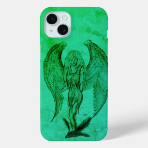 Angel in Tattoo Style iPhone 15 Mini Hoesje