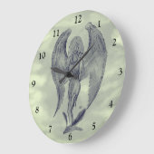 Angel in Tattoo Style Grote Klok (Hoek)